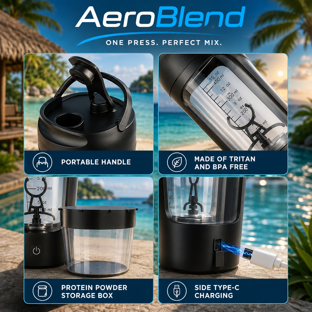 AeroBlend Smart Shaker